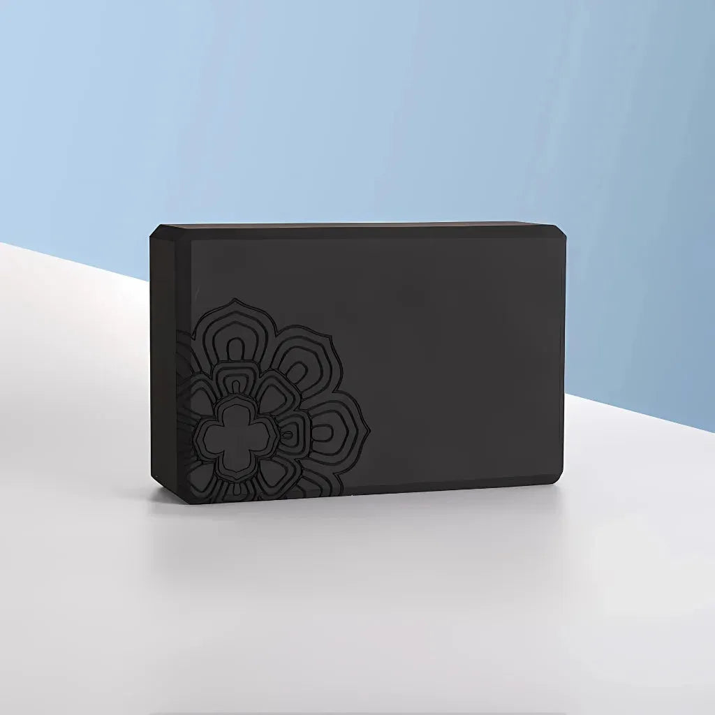 Black Yoga Blocks For Balance And Flexibility Support - 1 pc