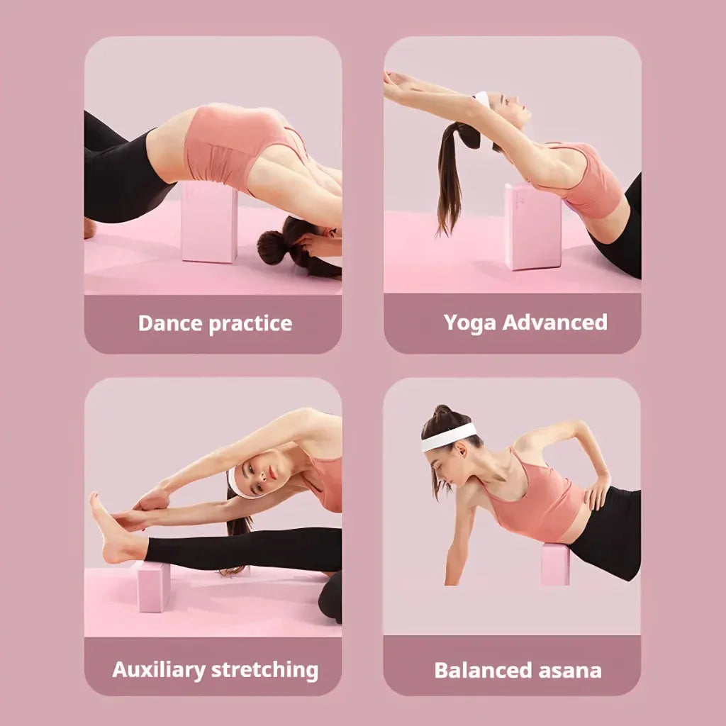 Bricks For Yoga With Hexa Grip And EVA Support
