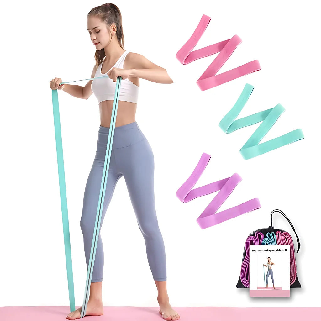 Fabric Resistance Band Set For Yoga And Toning - Yoga Resistance Band