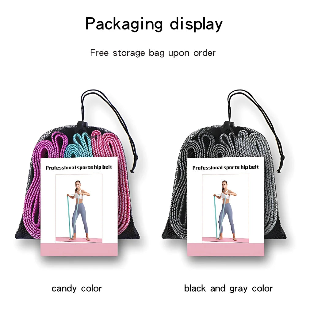 Fabric Resistance Band Set For Yoga And Toning - Yoga Resistance Band