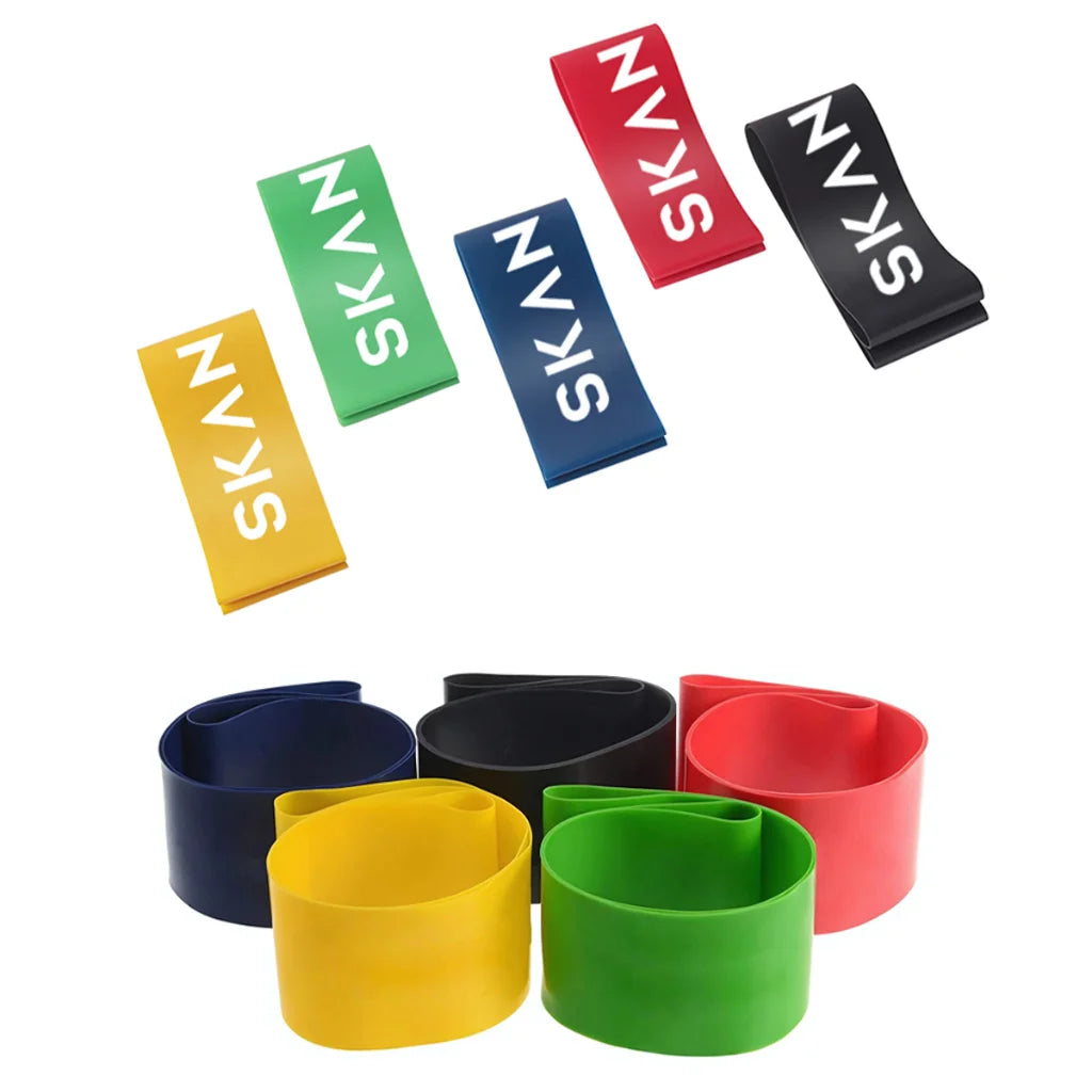 Five Level Resistance Band Set For All Fitness Levels - All colors / 5pcs set - Yoga Resistance Band