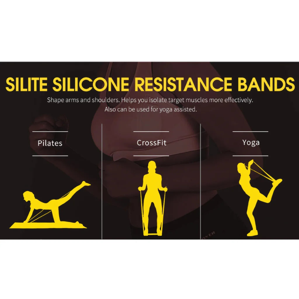 Latex Yoga Resistance Band For Flexibility Training - Random Color - Yoga Resistance Band