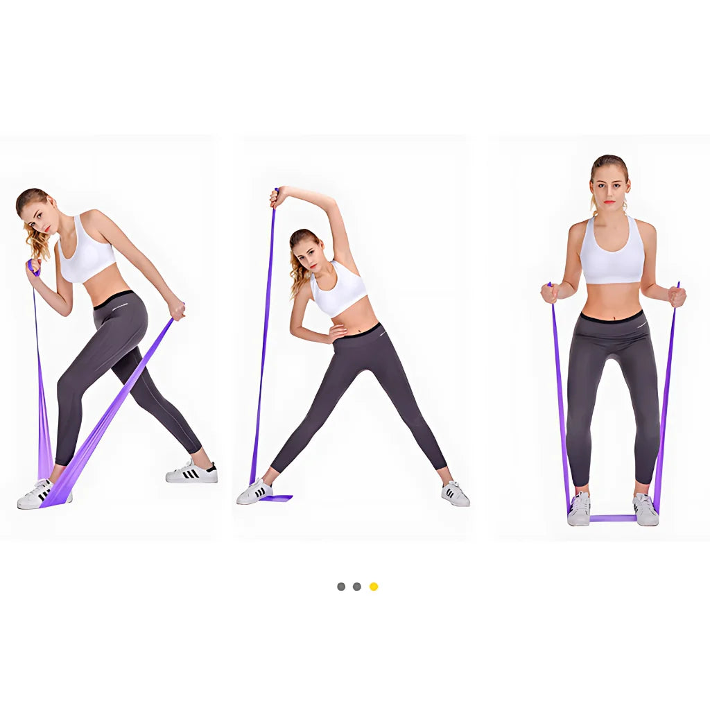 Latex Yoga Resistance Band For Flexibility Training - Random Color - Yoga Resistance Band