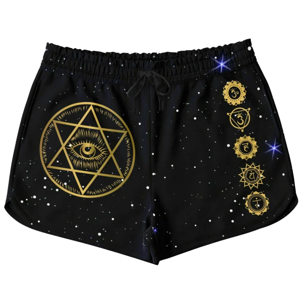 Loose Fit Shorts Women’s With Star Of David Design - XS
