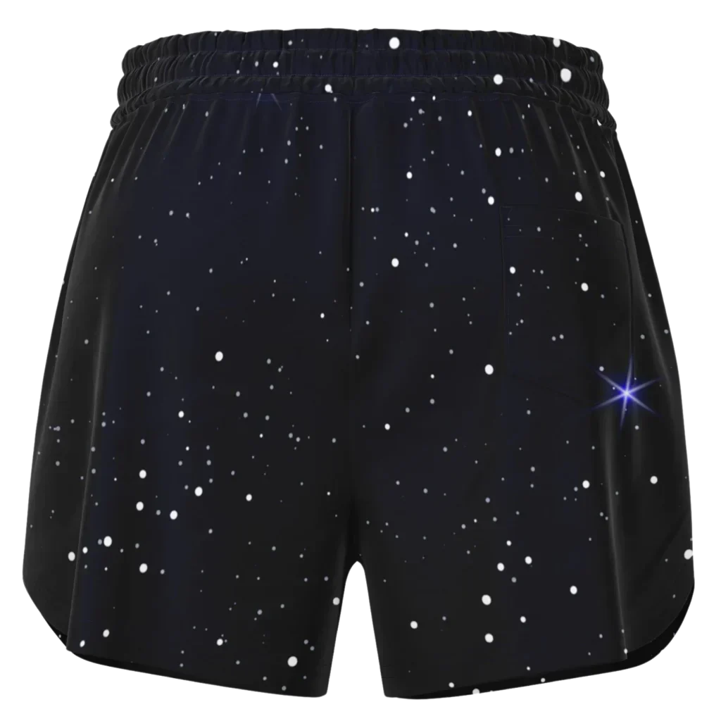 Loose Fitting Shorts Women’s With Sacred Geometry Print