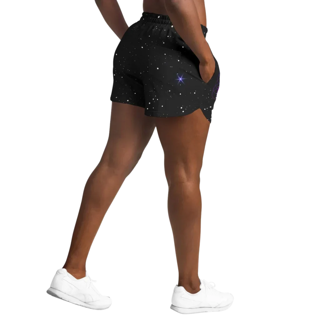 Loose Fitting Shorts Women’s With Sacred Geometry Print