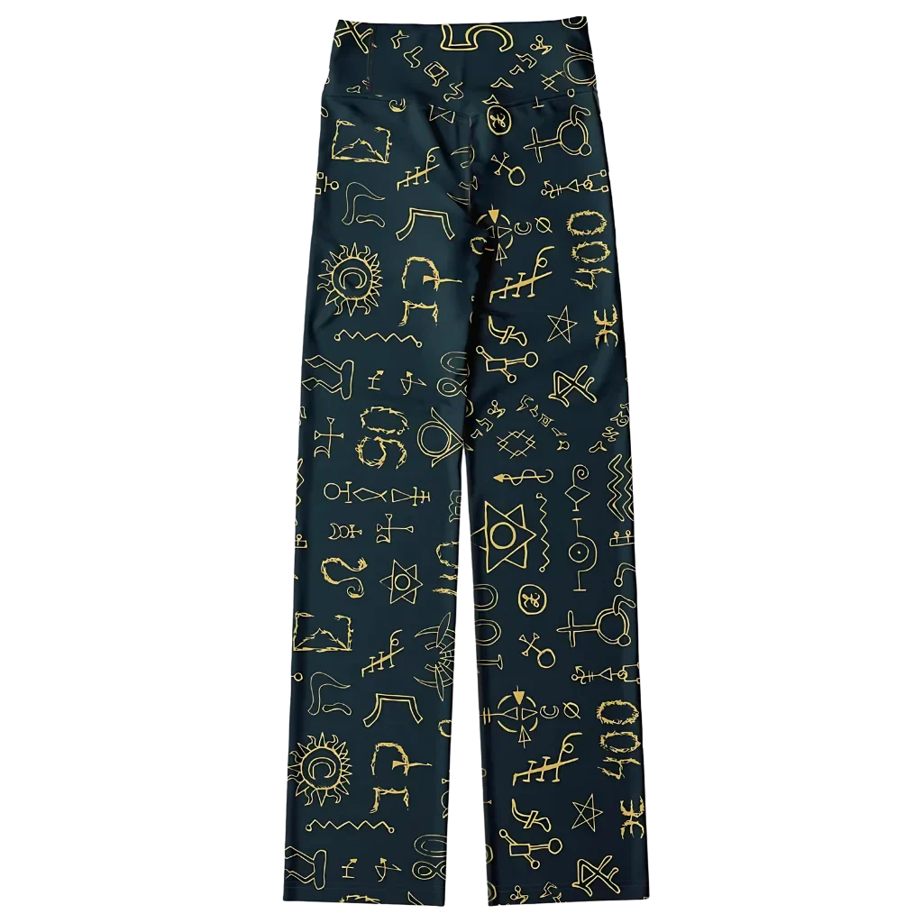 Mystic Alchemy Flare Legging Pants For Yoga Rituals