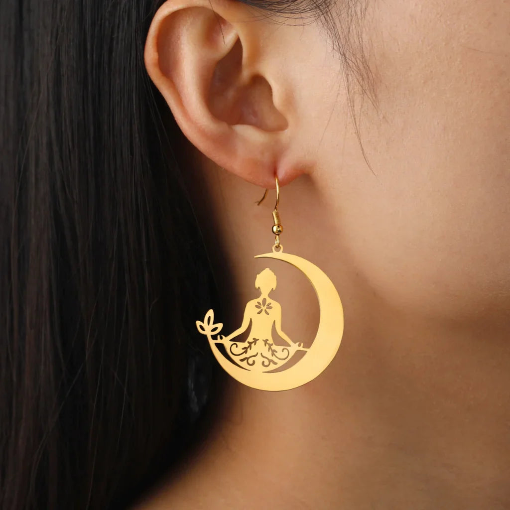 MYSTICAL BOHO EARRINGS FOR WOMEN WITH CELESTIAL CHARM - earrings