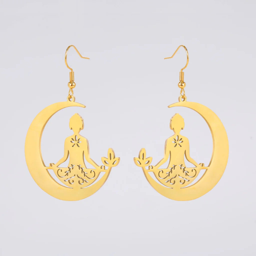 MYSTICAL BOHO EARRINGS FOR WOMEN WITH CELESTIAL CHARM - earrings