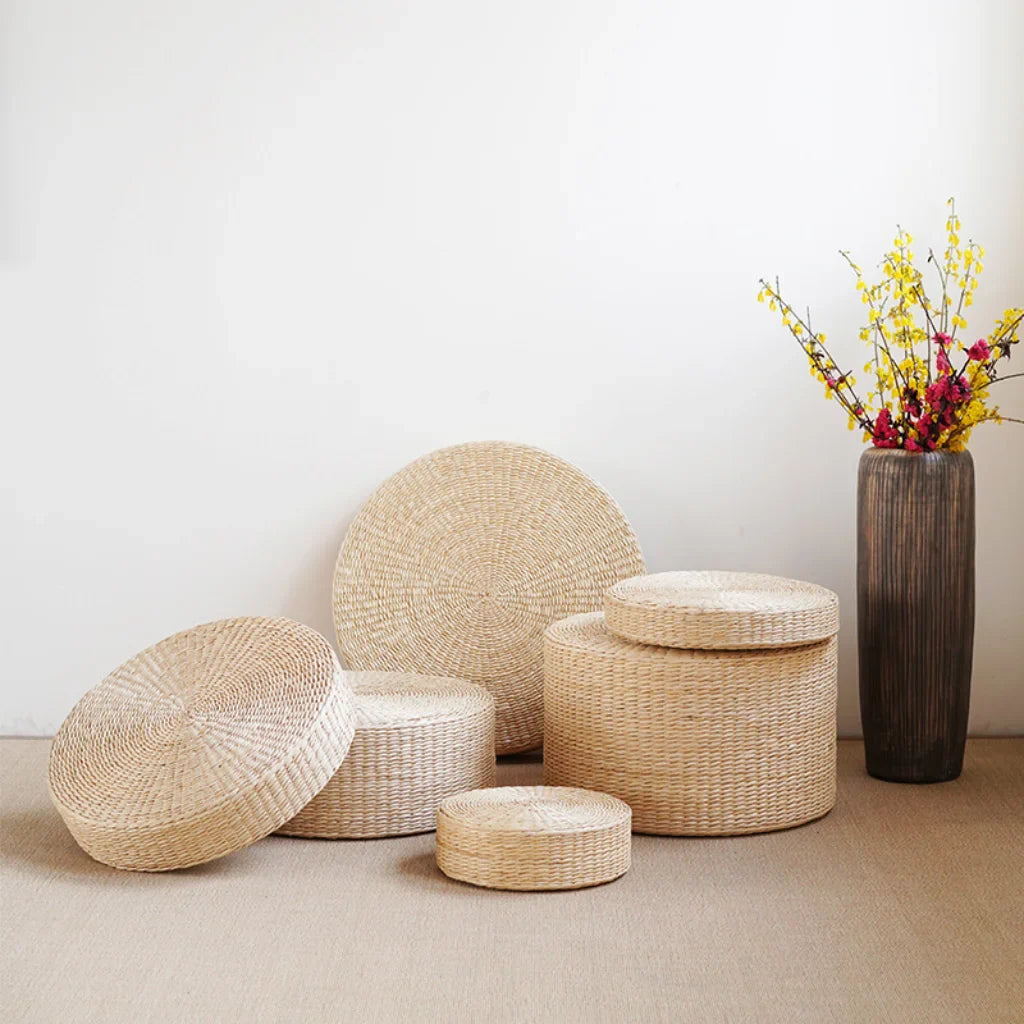 NATURAL RATTAN MEDITATION SEAT FOR MINDFULNESS - meditation seat