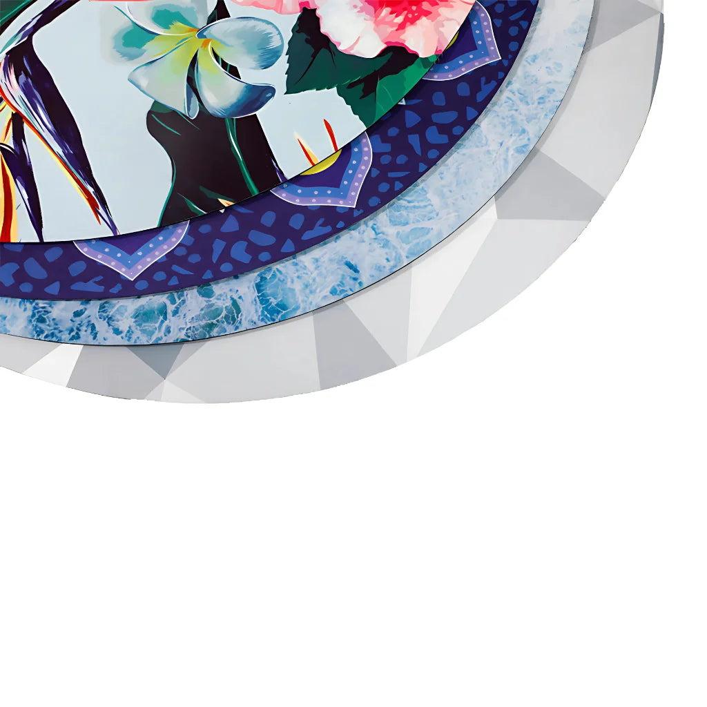 PREMIUM LARGE ROUND YOGA MAT WITH CUSTOM THICKNESS - Round Yoga Mats