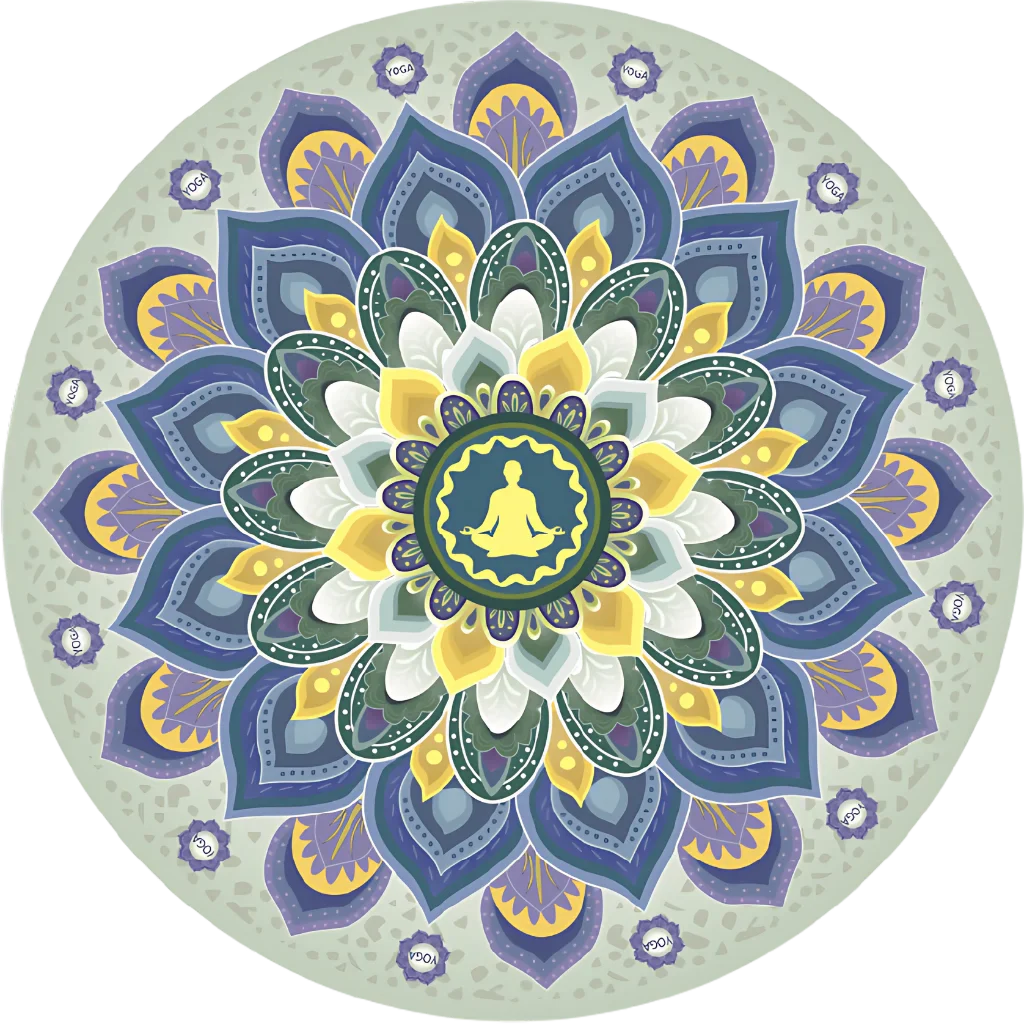 PREMIUM LARGE ROUND YOGA MAT WITH CUSTOM THICKNESS - Meditation / 1400X1.5mm - Round Yoga Mats