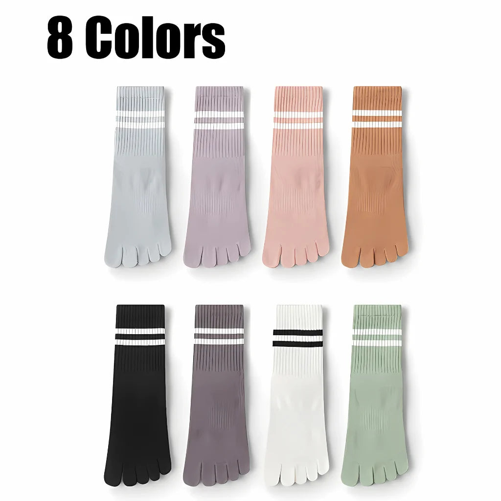 PREMIUM NON SLIP COTTON YOGA SOCKS FOR WOMEN - 8 Pairs - Yoga Socks