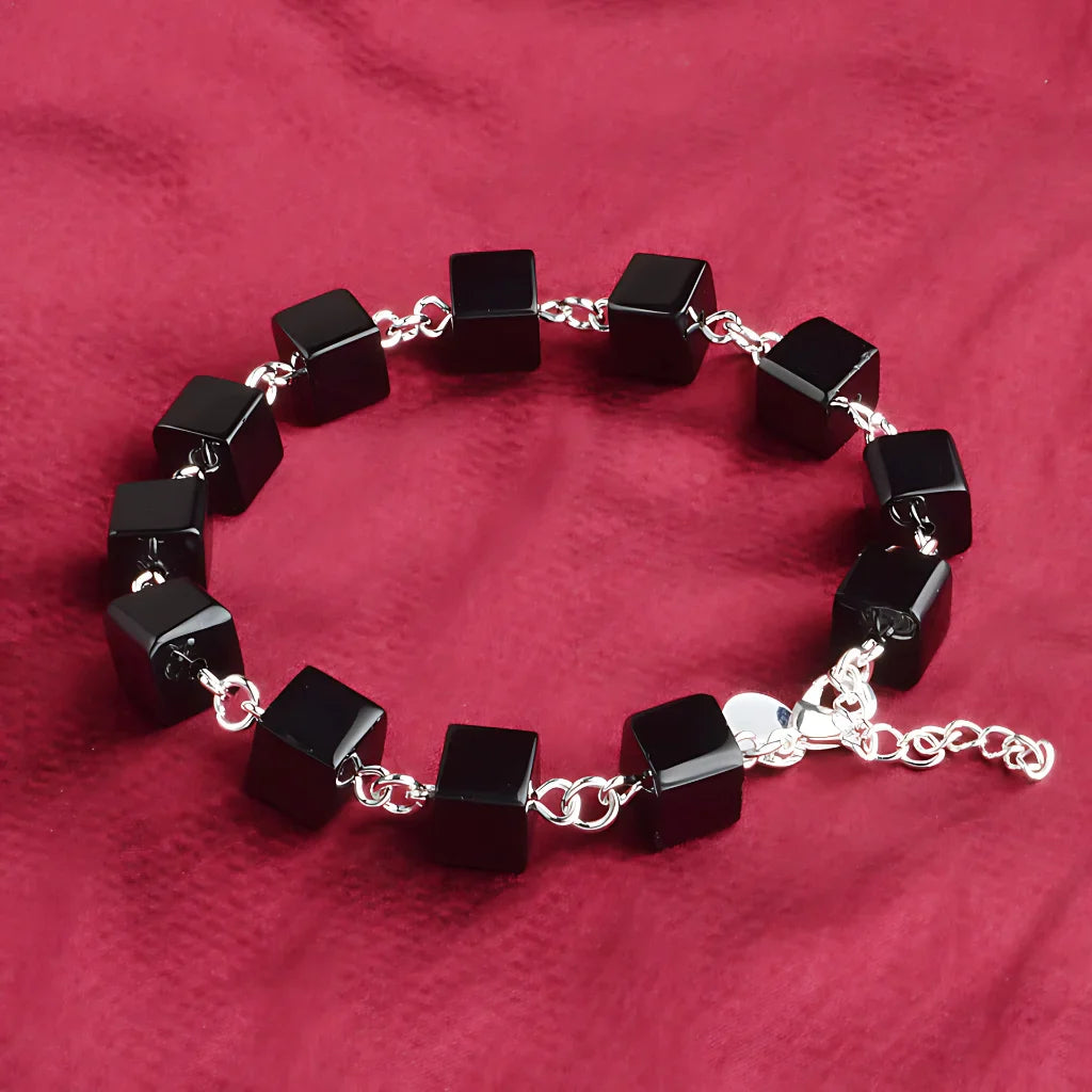RETRO AGATE WRAP BRACELET FOR SPIRITUAL BALANCE & STYLE - Black - Bracelet