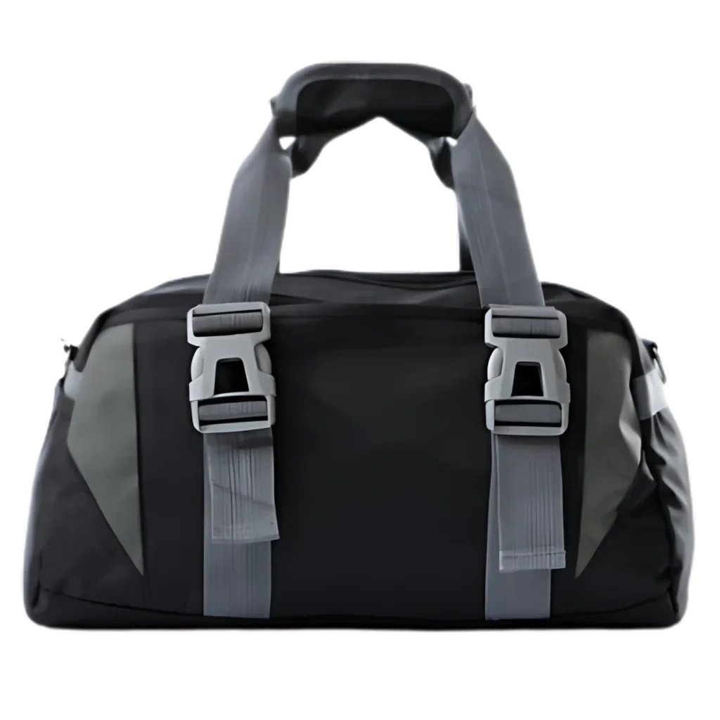 Spacious Yoga Mat Duffle Bag With Compartments - Black (45 x 23 x25)