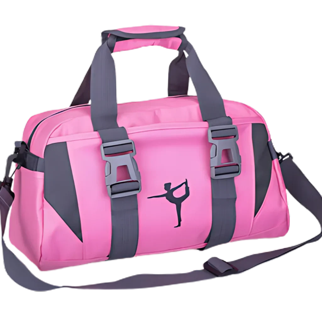 Spacious Yoga Mat Duffle Bag With Compartments - Pink (45 x 23 x25)