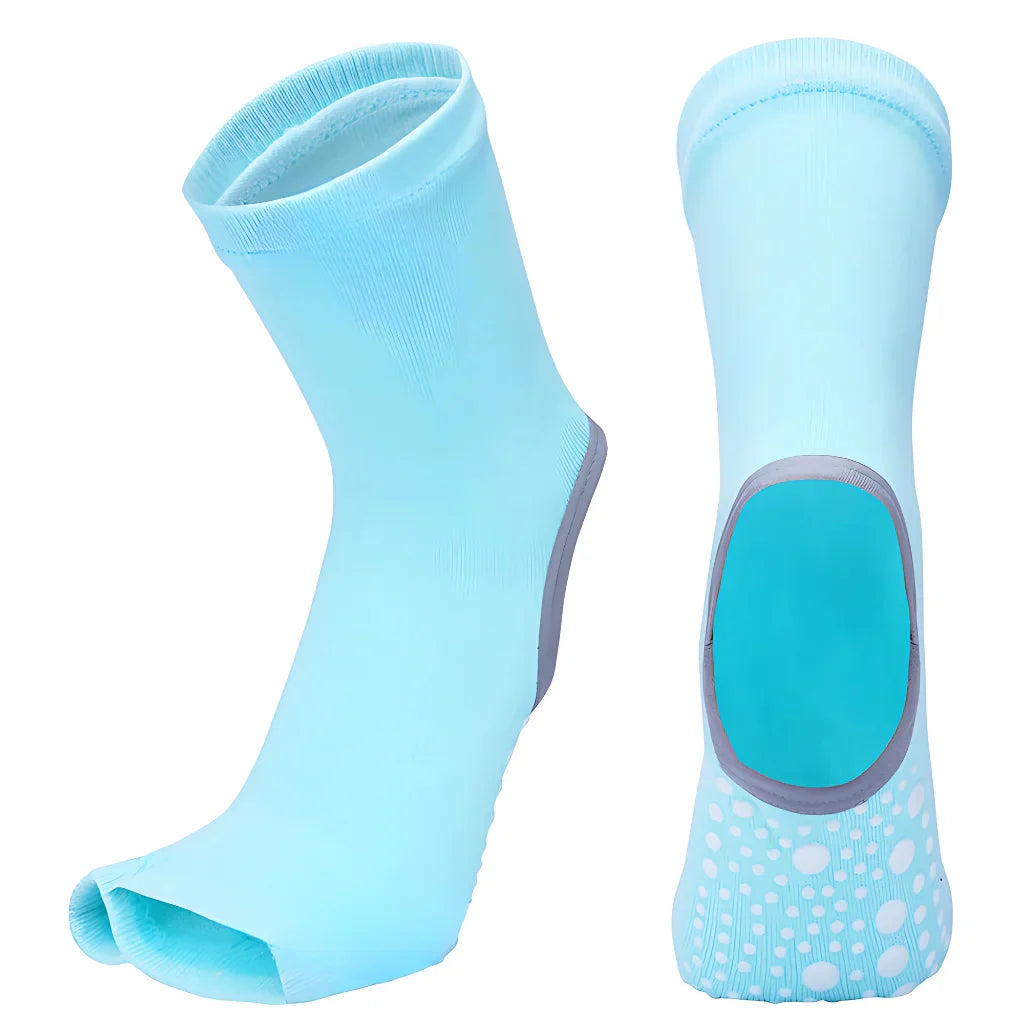 SPLIT TOE JACQUARD YOGA SOCKS FOR WOMEN - Green - Yoga Socks