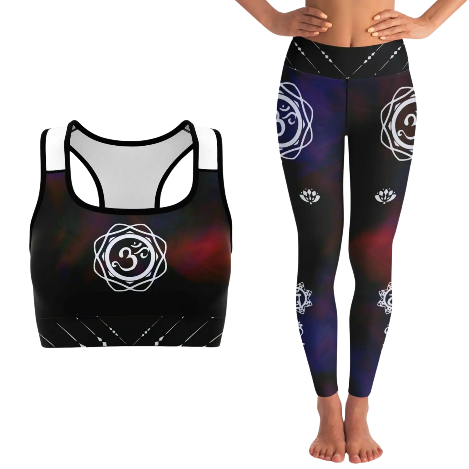 YOGA LEGGINGS & SPORTS BRA SET