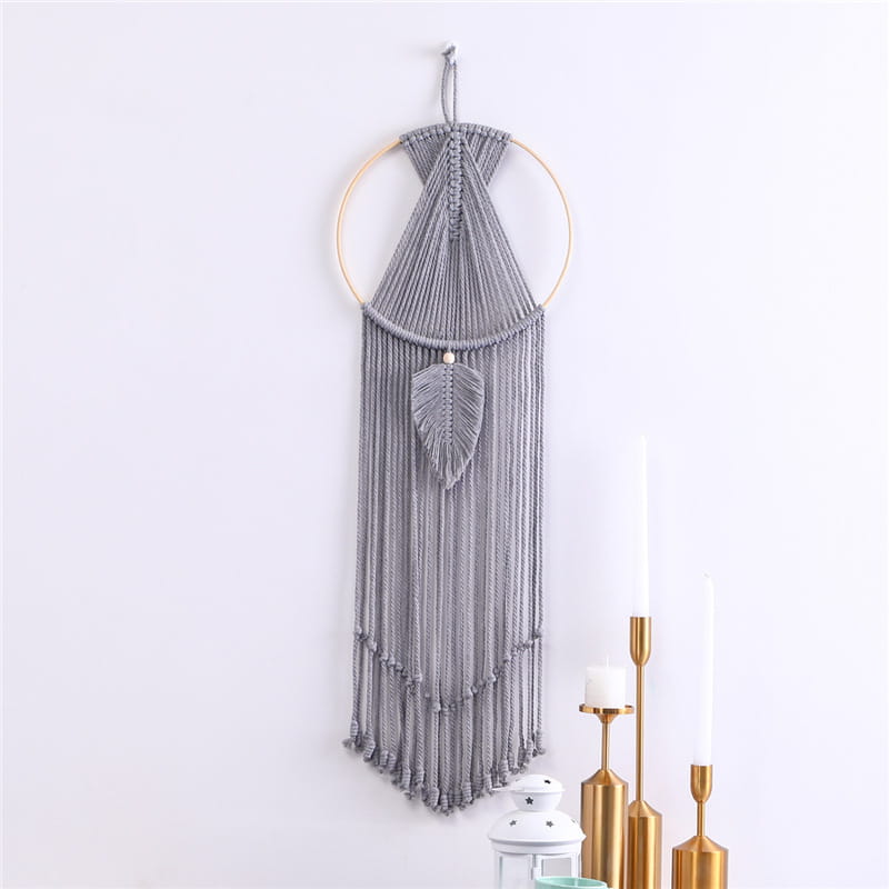 LEAF MACRAME BOHO WALL TAPESTRY FOR TRANQUIL HOMES