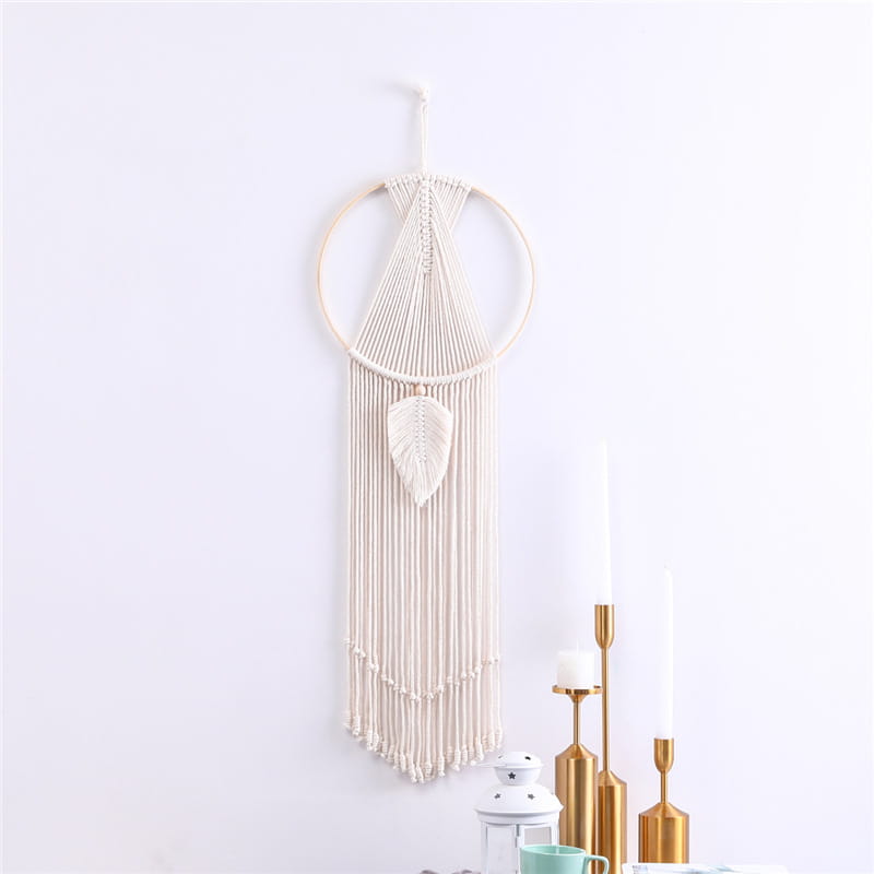 LEAF MACRAME BOHO WALL TAPESTRY FOR TRANQUIL HOMES