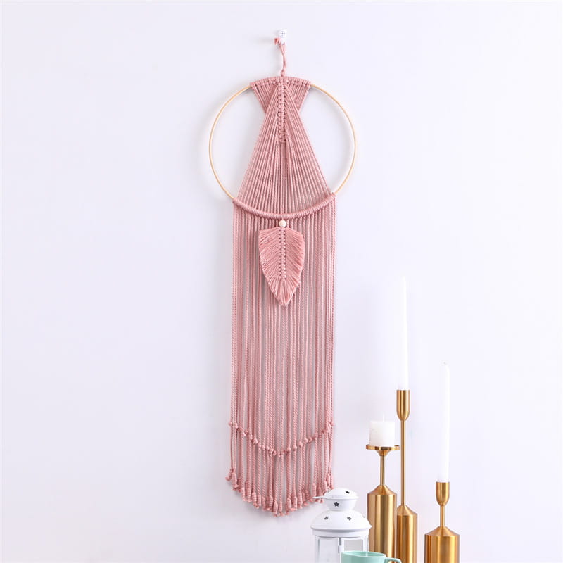 LEAF MACRAME BOHO WALL TAPESTRY FOR TRANQUIL HOMES