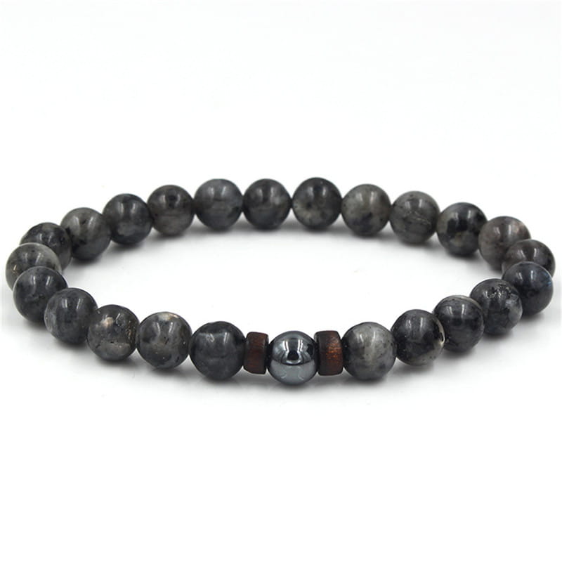 LAVA STONE YOGA BEAD BRACELET FOR GROUNDING ENERGY