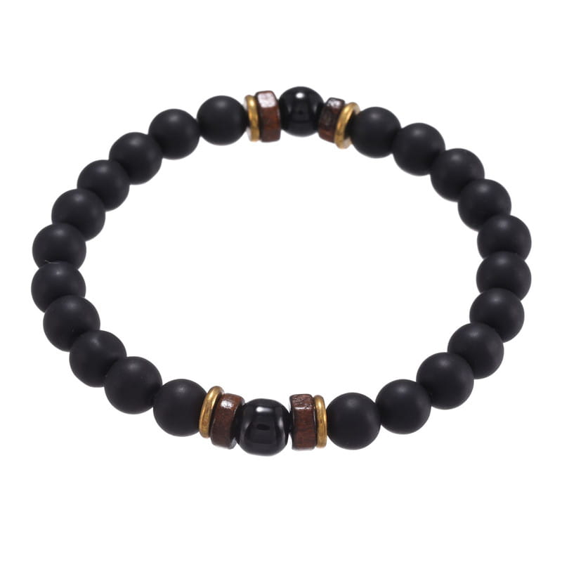 LAVA STONE YOGA BEAD BRACELET FOR GROUNDING ENERGY