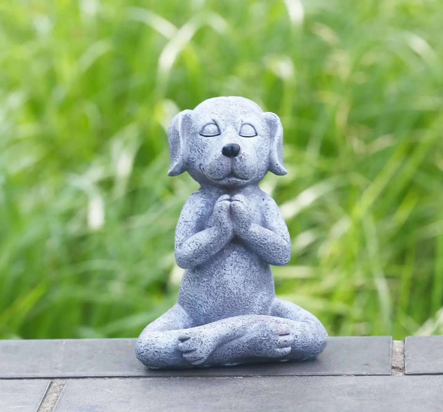 MEDITATION DOG BUDDHA YOGA STATUE FOR PEACEFUL HOME DECOR