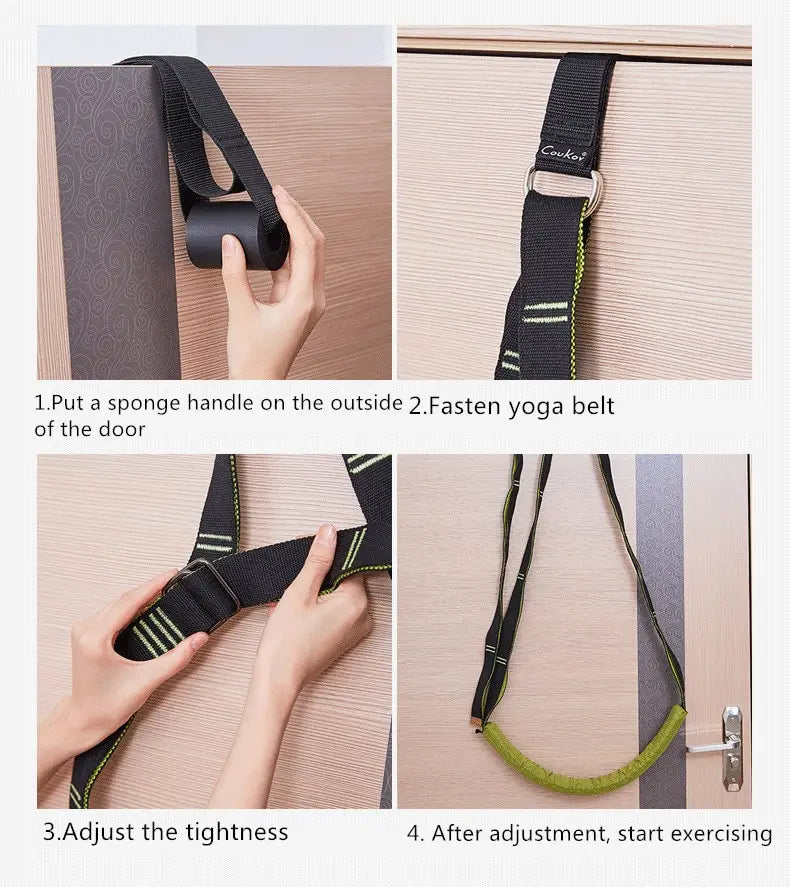 EXTRA-LONG STRETCH STRAP FOR YOGA PILATES & THERAPY
