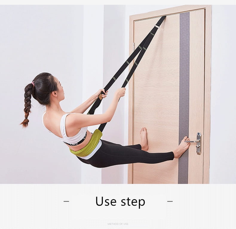 EXTRA-LONG STRETCH STRAP FOR YOGA PILATES & THERAPY