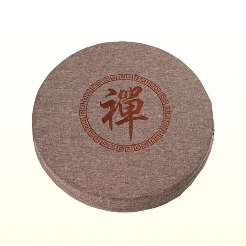 JAPANESE-INSPIRED ROUND MEDITATION SEAT FOR MINDFUL PRACTICE