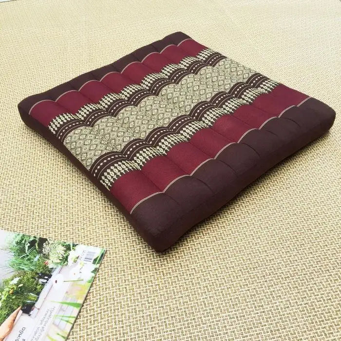 SQUARE CUSHION FUTON MEDITATION SEAT FOR YOGA AND RELAXATION