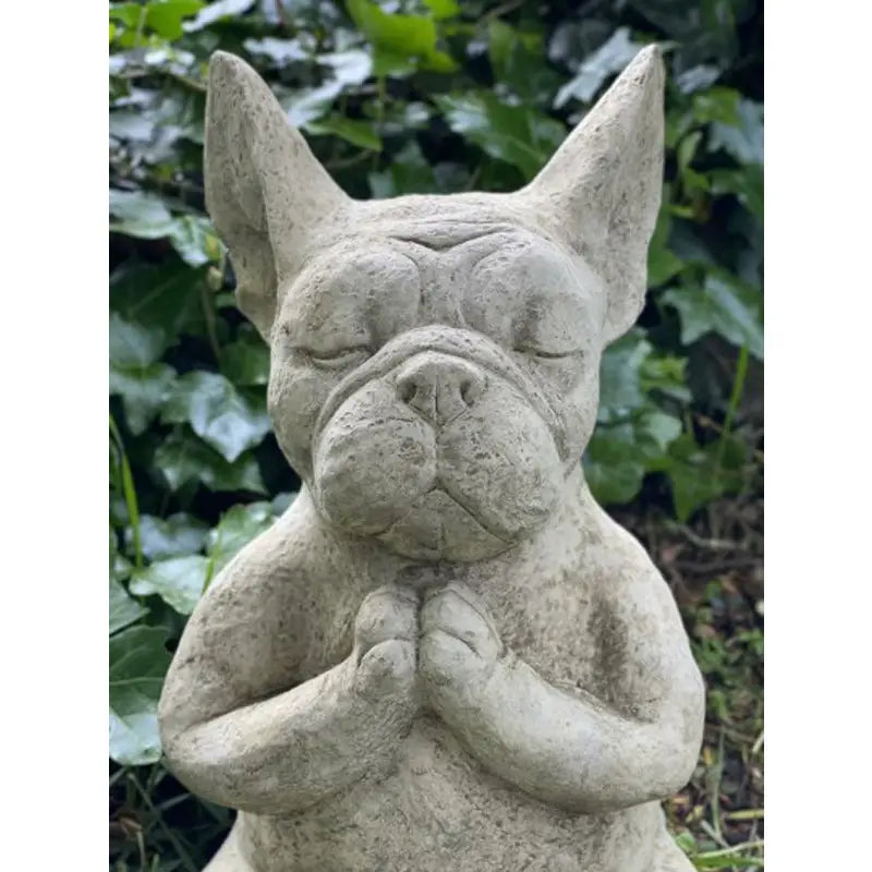 SERENE MEDITATION DOG YOGA STATUE FOR HOME AND GARDEN