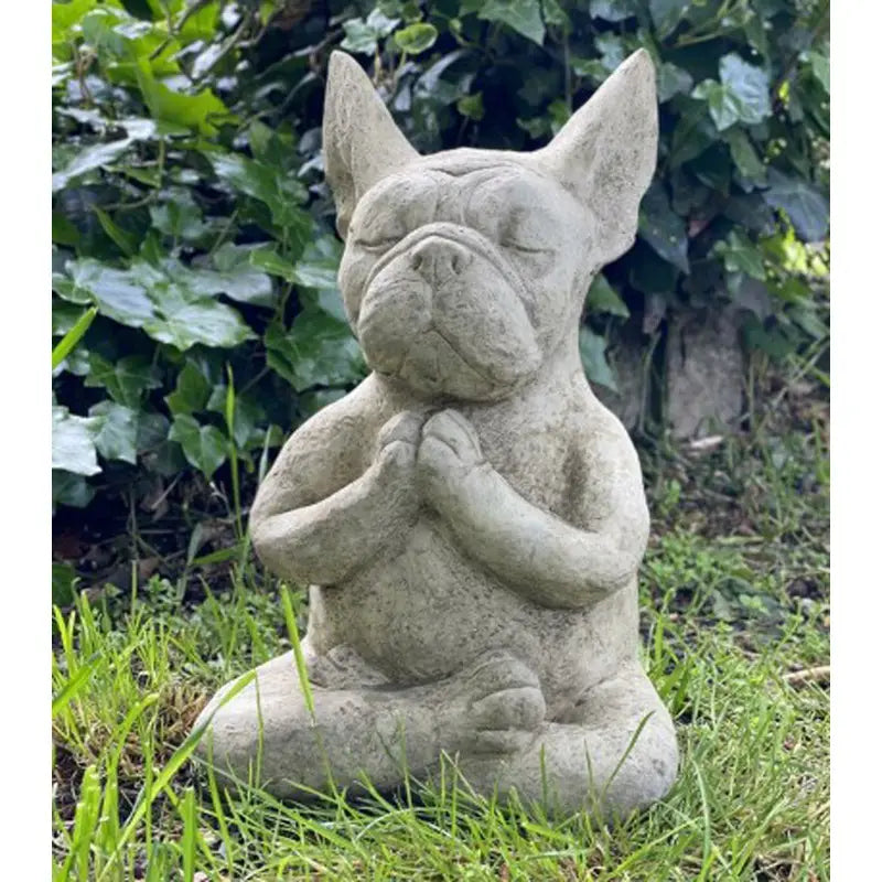 SERENE MEDITATION DOG YOGA STATUE FOR HOME AND GARDEN