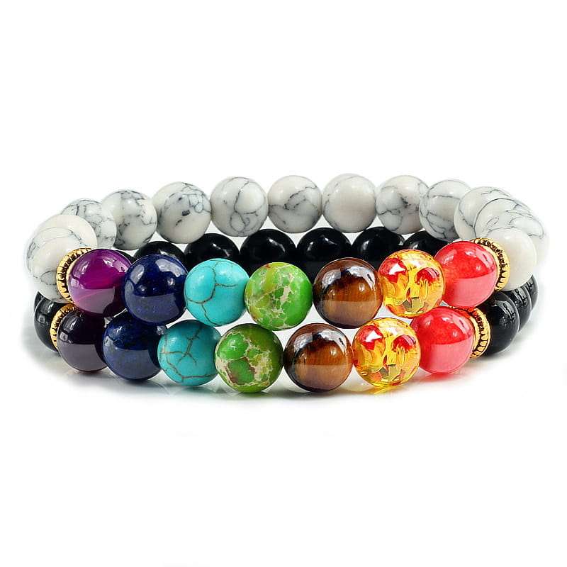 ENERGY ALIGNMENT CHAKRA BEAD BRACELET FOR SPIRITUAL BALANCE