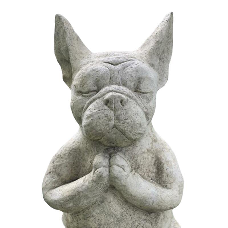 SERENE MEDITATION DOG YOGA STATUE FOR HOME AND GARDEN