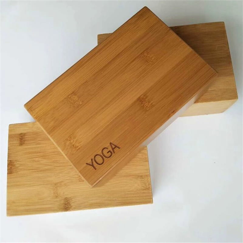 PREMIUM BAMBOO & CORK YOGA BLOCK FOR BALANCE & STABILITY