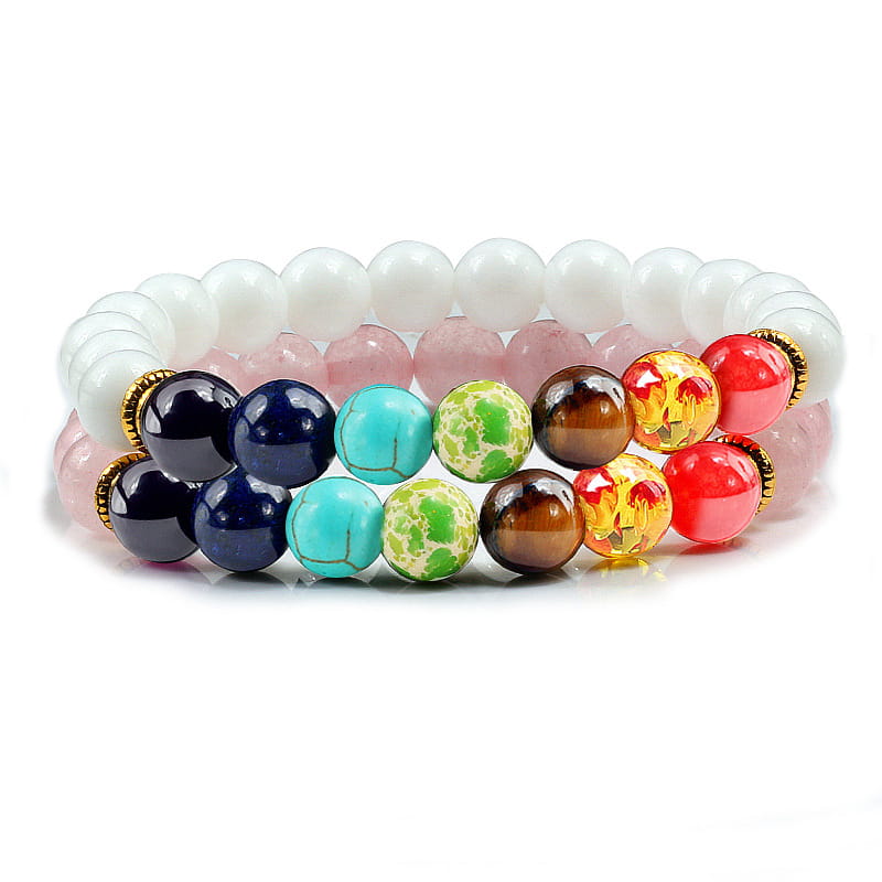 ENERGY ALIGNMENT CHAKRA BEAD BRACELET FOR SPIRITUAL BALANCE