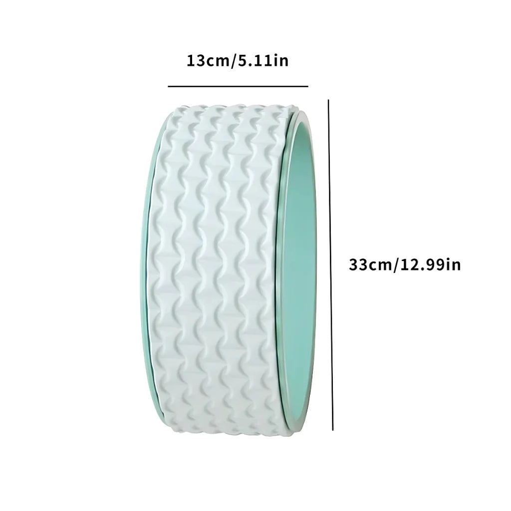 3D MASSAGE YOGA WHEEL FOR STRETCHING & BACK PAIN RELIEF - Green - Yoga wheel