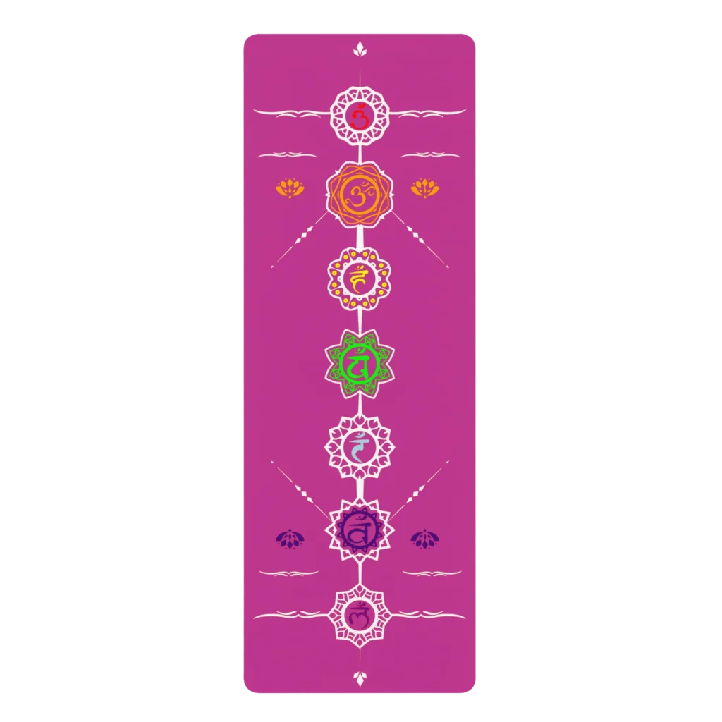 7 CHAKRA YOGA MAT FOR SPIRITUAL BALANCE & PEACEFUL PRACTICE