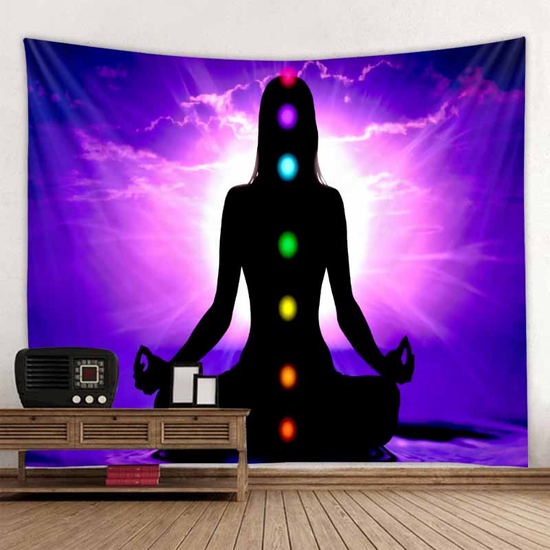 BOHO CHAKRA TAPESTRY WALL HANGING FOR MEDITATION