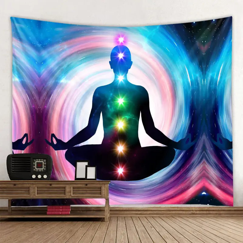 BOHO CHAKRA TAPESTRY WALL HANGING FOR MEDITATION