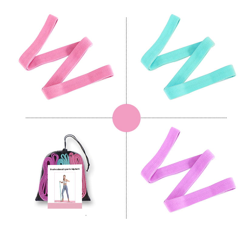 Fabric Resistance Band Set For Yoga And Toning