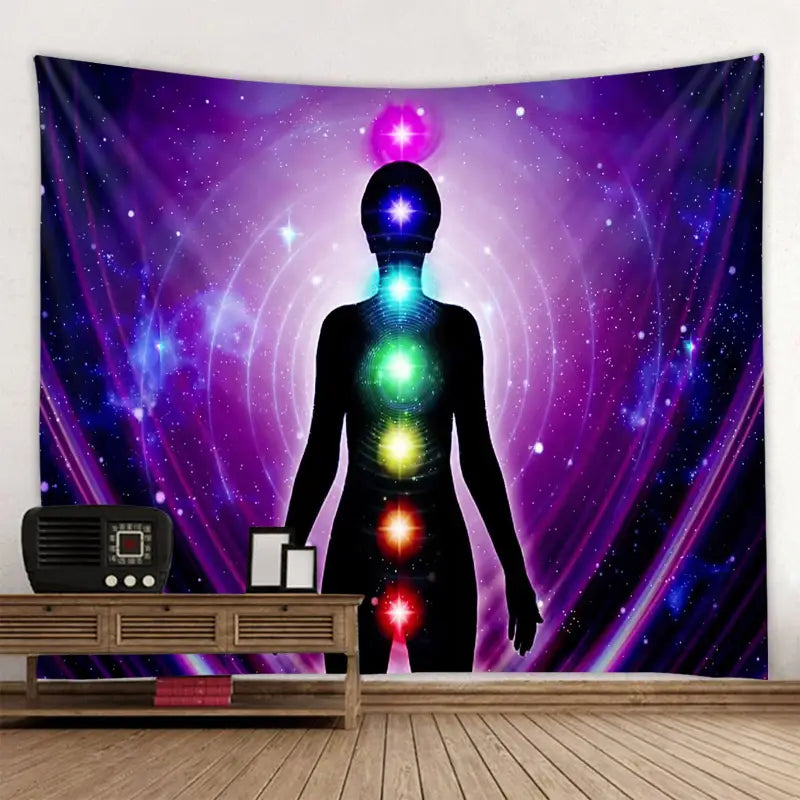 BOHO CHAKRA TAPESTRY WALL HANGING FOR MEDITATION