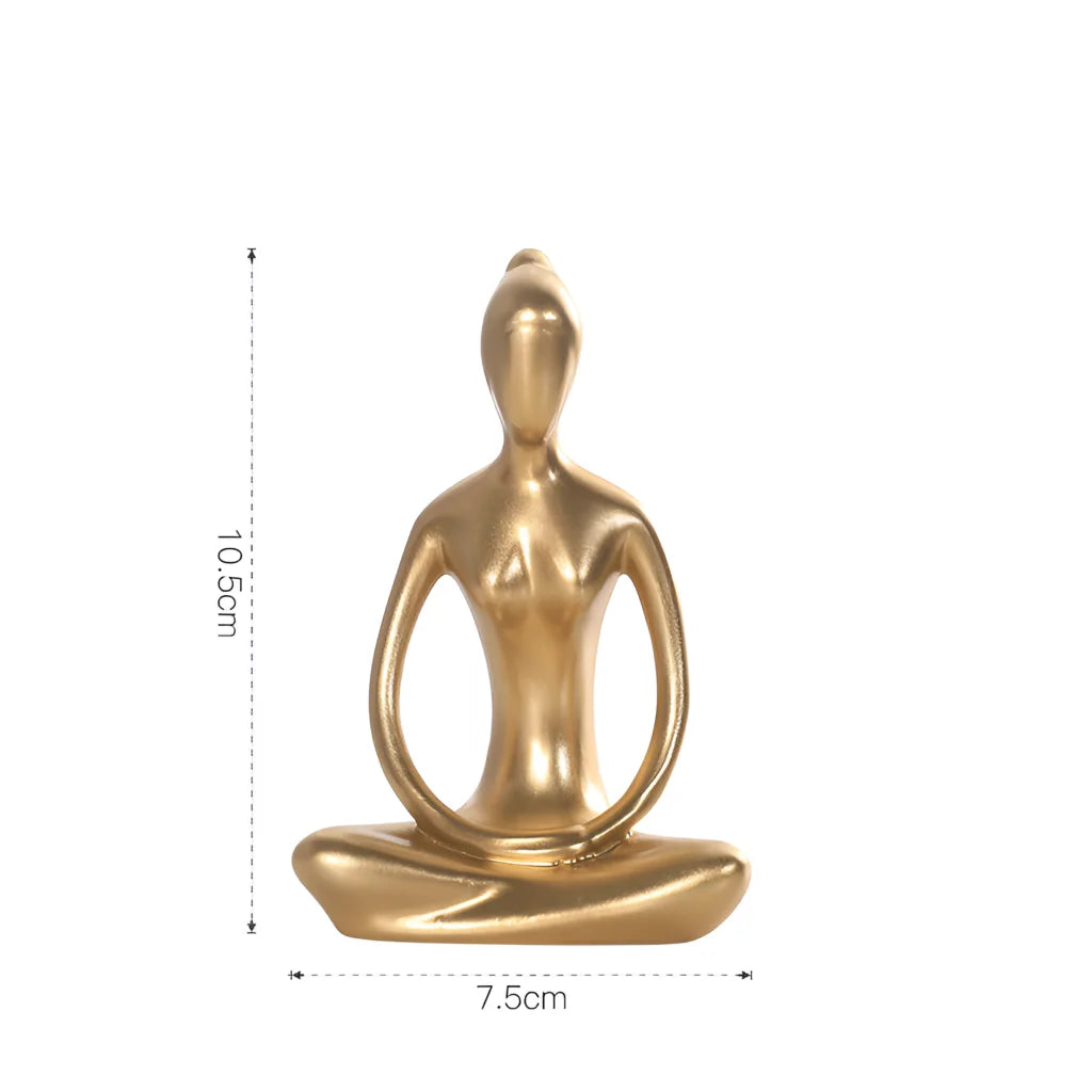 ABSTRACT YOGA GIRL SCULPTURE FOR YOGA ROOM DECOR - Grace