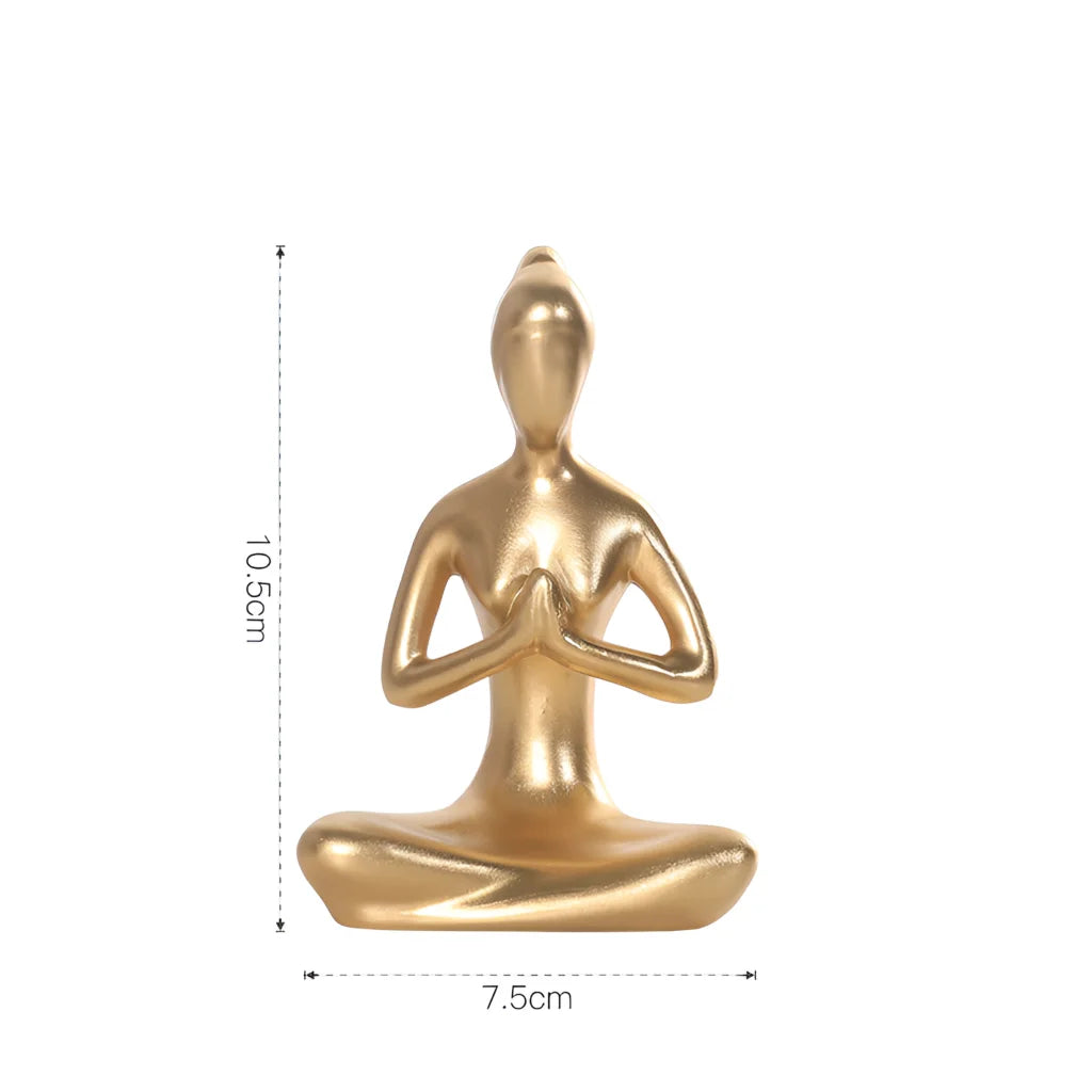 ABSTRACT YOGA GIRL SCULPTURE FOR YOGA ROOM DECOR - Pray