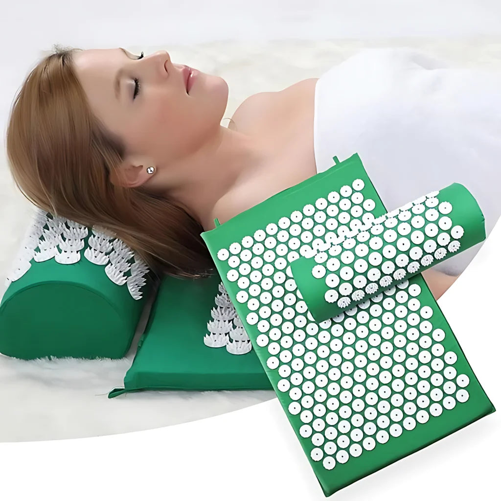 ACUPUNCTURE MASSAGE YOGA MAT AND PILLOW SET - Massage