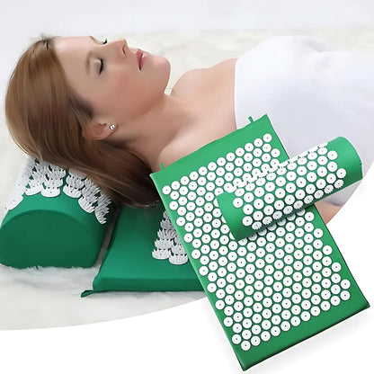 ACUPUNCTURE MASSAGE YOGA MAT AND PILLOW SET - Massage