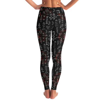 ARCANE MAGIC SEALS FEMALE YOGA PANTS WITH POCKET - Yoga Leggings - AOP