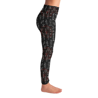 ARCANE MAGIC SEALS FEMALE YOGA PANTS WITH POCKET - Yoga Leggings - AOP